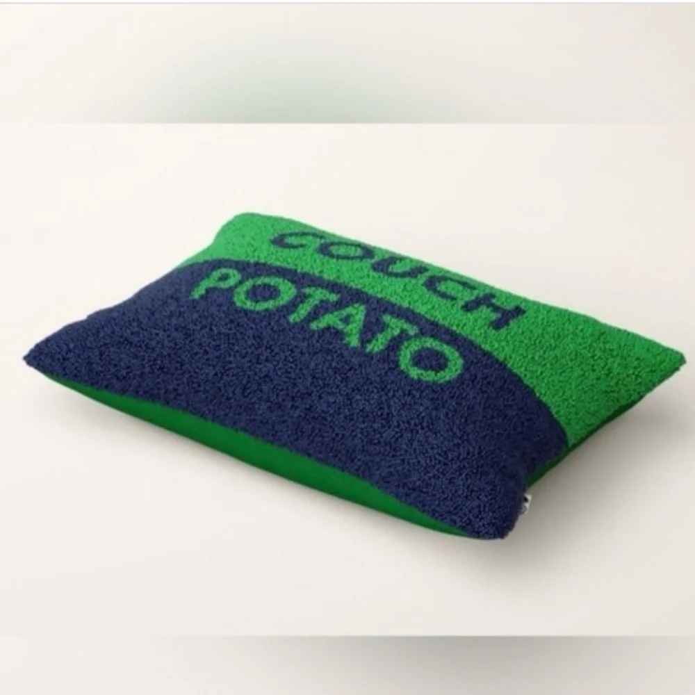Kate Spade NY x Target Green and Blue Beaded Couch Potato Pillow